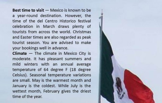 Mexico Climate Best time